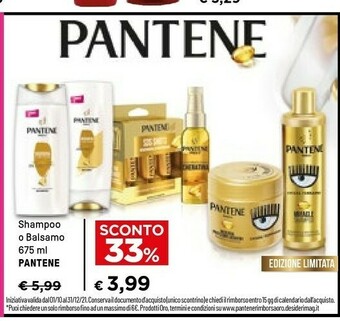 Iper La Grande Pantene Shampoo offerta
