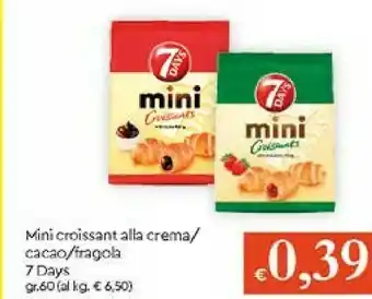 Galassia 7 Days Mini Croissant Alla Crema offerta