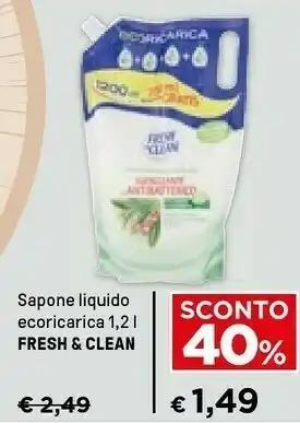 Iper La Grande Fresh & Clean Sapone Liquido Ecoricarica offerta