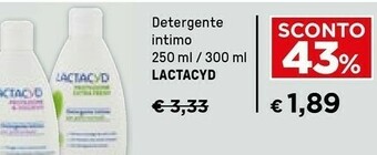 Iper La Grande Lactacyd Detergente Intimo offerta