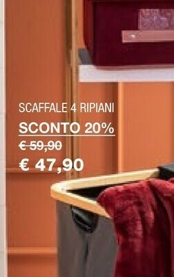 Iper La Grande Scaffale 4 Ripiani offerta
