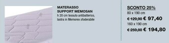 Iper La Grande Materasso Support Memosan offerta