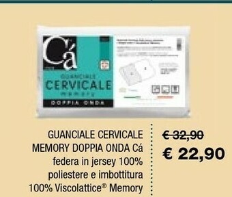Iper La Grande Cá Guanciale Cervicale Memory Doppia Onda offerta