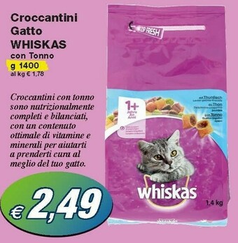 Prix Quality Whiskas Croccantini Gatto offerta