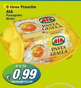 Prix Quality Aia Uova Fresche Medie offerta