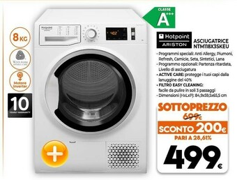 Expert Ariston Asciugatrice NTM118X3SKEU offerta