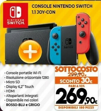 Expert Nintendo Switch Neon Blue And Red Joy Console Console Da Gioco Portatile offerta