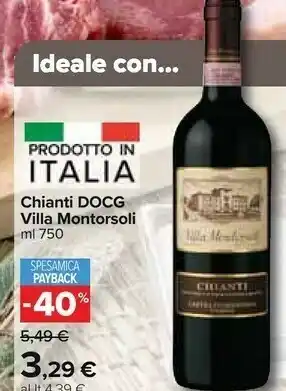 Carrefour Market Villa Montorsoli - Chianti 750 G(ml) offerta