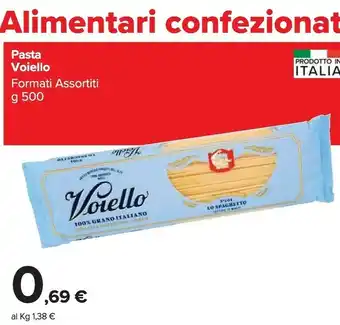 Carrefour Voiello Spaghetti Scanalati 500 G(ml) offerta