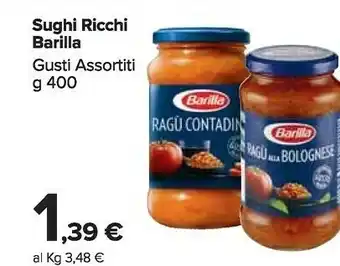 Carrefour Market Barilla Ragù Alla Bolognese 400 G(ml) offerta