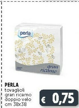 Deco Supermercati Perla Tovaglioli Gran Ricamo offerta