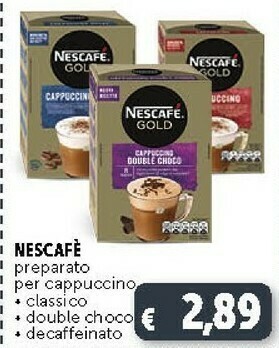 Deco Supermercati Nescafé Gold - Cappuccino Double Choco 148 G(ml) offerta