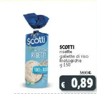 Deco Supermercati Riso Scotti - Risette 100% Riso Biologiche 150 g(ml) offerta