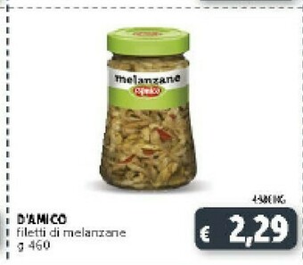 Deco Supermercati D'Amico Filetti Di Melanzane offerta