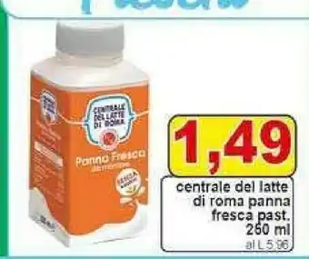 Gros Centrale del latte di roma Panna Fresca Da Montare 250 G(ml) offerta