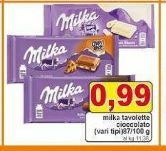 Gros Milka Cioccolato offerta