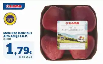 Ok Sigma Mele Red Delicious Alto Adige I.G.P. g 800 offerta