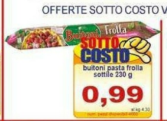 Gros Buitoni Pasta sfoglia offerta