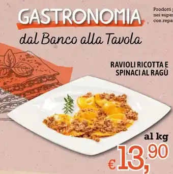 Famila Market RAVIOLI RICOTTA E SPINACI AL RAGÙ offerta