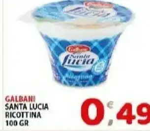 Mio Market Galbani Ricottina Santa Lucia 100 G(ml) offerta