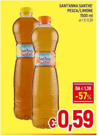 A&O SANT'ANNA SANTHE' PESCA/LIMONE 1500 ml offerta