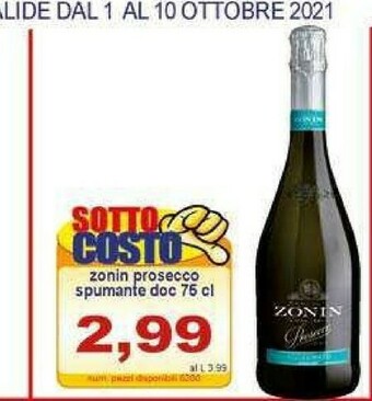 Gros Zonin Prosecco offerta