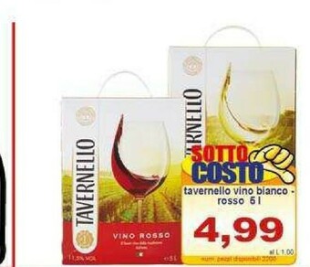 Gros Tavernello Vino offerta