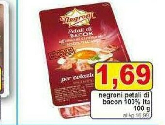 Gros Negroni Pancetta offerta