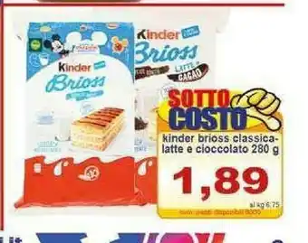 Pewex Kinder Brioss offerta