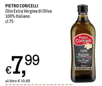Famila Market PIETRO CORICELLI Olio Extra Vergine di Oliva 100% Italiano cl 75 offerta