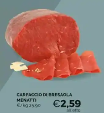 Mercatò CARPACCIO DI BRESAOLA offerta