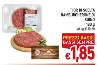 A&O FIOR DI SCELTA HAMBURGHERONE DI SUINO 180 g offerta