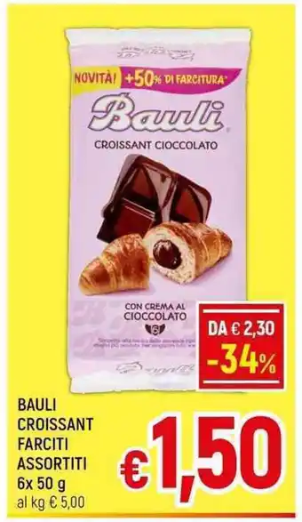 A&O BAULI CROISSANT FARCITI ASSORTITI 6x 50 g offerta