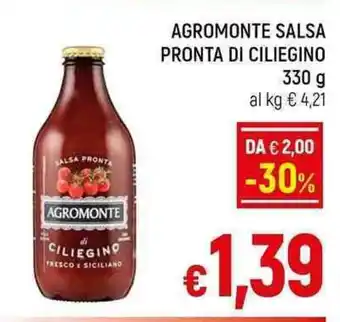 A&O AGROMONTE SALSA PRONTA DI CILIEGINO 330 g offerta