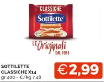 Mercatò SOTTILETTE CLASSICHE X14 gr. 400 offerta