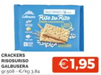 Mercatò CRACKERS RISOSURISO GALBUSERA gr 508 offerta