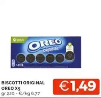 Mercatò BISCOTTI ORIGINAL OREO X5 gr.220 offerta