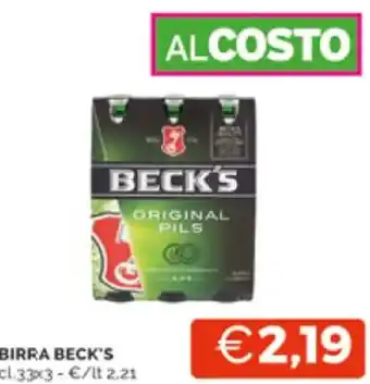 Mercatò BIRRA BECK'S cl.33x3 offerta