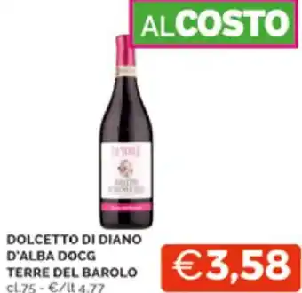 Mercatò DOLCETTO DI DIANO D'ALBA DOCG TERRE DEL BAROLO cl.75 offerta