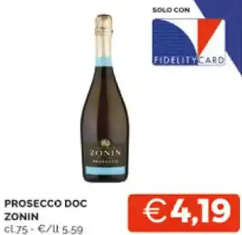 PROSECCO DOC ZONIN cl 75