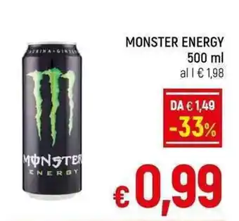 A&O MONSTER ENERGY 500 ml offerta