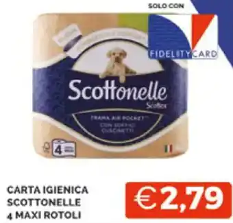 Mercatò CARTA IGIENICA SCOTTONELLE 4 MAXI ROTOLI offerta