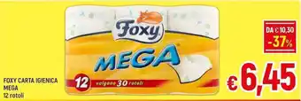 FOXY CARTA IGIENICA MEGA 12 rotoli