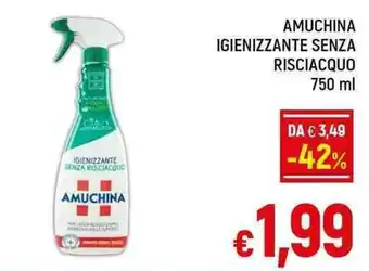 A&O AMUCHINA IGIENIZZANTE SENZA RISCIACQUO 750 ml offerta