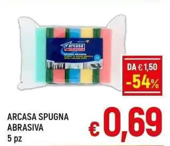 A&O ARCASA SPUGNA ABRASIVA 5 pz offerta