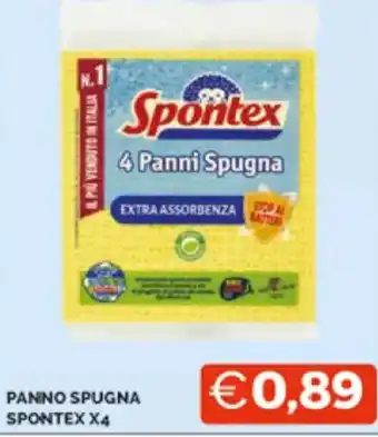 Mercatò PANNO SPUGNA SPONTEX X4 offerta