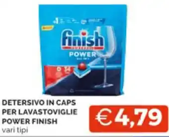 Mercatò DETERSIVO IN CAPS PER LAVASTOVIGLIE POWER FINISH vari tipi offerta
