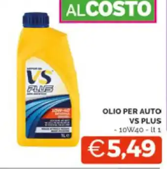 Mercatò OLIO PER AUTO VS PLUS 10W40 - lt. 1 offerta