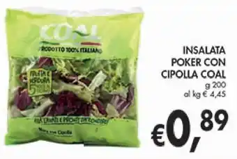 D'Italy INSALATA POKER CON CIPOLLA COAL g 200 offerta