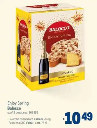 Metro Enjoy Spring Balocco conf. 2 pezzi offerta